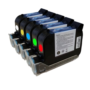 כף יד דיו מדפסת מחסנית 12.7mm 1/2 אינץ באינטרנט אצווה קידוד מכונת מחסנית ממס מבוסס אדום/ירוק/כחול/צהוב דיו