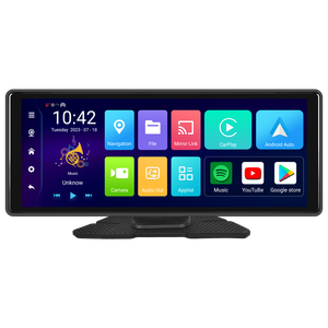 10.26 Inch Android OS Carplay Screen 2.5D In-cell Portable Car <strong>Monitor</strong> on Dashboard 1080p Dash Camera APPs Store Car Screen