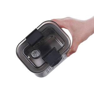 Vuông thép không gỉ kim loại thực phẩm cà phê lưu trữ Jar <span class=keywords><strong>container</strong></span> Set với nhựa kín nắp không khí-phát hành - Product Image 4