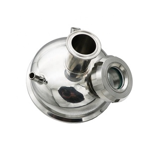Kapalı döngü parçaları paslanmaz çelik Triclamp 6 "yarım küre çıkarıcı kapak geri tankı ve toplama tankı