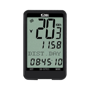 Ordenador de bicicleta con velocímetro de retroiluminación de pantalla de gran tamaño inalámbrico con modo de menú oculto - Product Image 1
