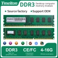 Memoria de escritorio Ymeiton/OEM y ODM DDR3 8GB/4GB 1600Mhz RAM Memoria de computadora Personalización OEM