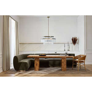 New Unique <strong>Design</strong> Indoor Restaurant Fluted Glass Brass with Burnished Brass Finish Beautiful Chandelier and Pendant - Product Image 4