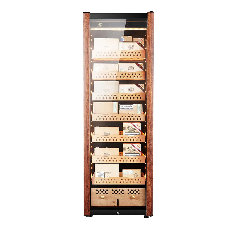 Electric Cigar Display Cabinet Cooler Humidifier 1400 Cigars Storage Electronic Cigar Humidor