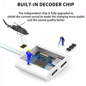 UNIEAN Wholesale 2 in 1 Splitter Headphones Jack <strong>Adapter</strong> <strong>USB</strong> <strong>Type</strong> <strong>C</strong> <strong>Adapter</strong> <strong>USB</strong>-<strong>C</strong> to 3.5mm Aux <strong>Audio</strong> and Charge - Product Image 4