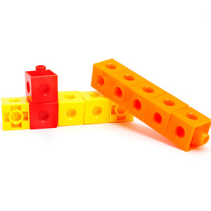 Erken eğitim oyuncak sayma küpleri yapış blokları öğretim matematik manipülatif matematik bağlama küp 100 adet matematik - Product Image 3