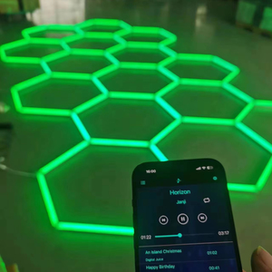 Promozione a tempo limitato SUEZ luci esagonali 6500K LED RGB per tavolo da biliardo illuminazione da palcoscenico luci per feste - Product Image 1