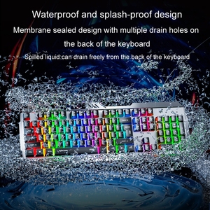 Most Welcomed Inphic K2 104 Keys Wired Gaming <strong>Keyboard</strong> USB Quiet Office Metal Panel Mechanical <strong>Keyboard</strong> With 7 Color Backlit - Product Image 4