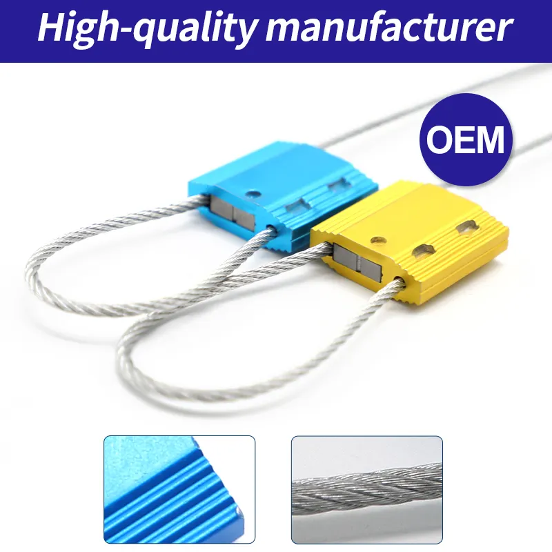 JCCS002 sello de cable de seguridad de envío ajustable con NFC a prueba de manipulaciones al por mayor sello de cable a prueba de manipulaciones