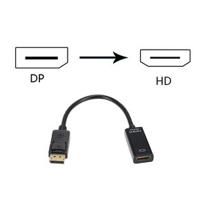 DP-HDケーブルアダプターPVCDisplayPort-コンピューターモニタープロジェクターコンバーターDP Revolution HDTV for Audio Video - Product Image 6