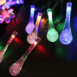クリスマスドロップボール<span class=keywords><strong>LED</strong></span>ドロップレットランプストリング屋外防水IP65ホリデー照明ホワイト