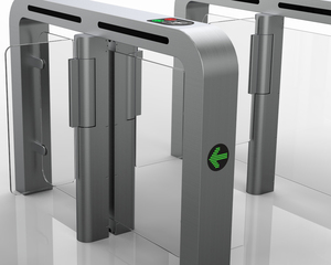 Hot Selling Swing Barrier Turnstile Gate Wide Lane Pedestrian Flap Barrier with Face Recognition and RFID <strong>Access</strong> <strong>Control</strong> - Product Image 2