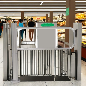 Perakende mağaza ve süpermarket ödeme için manuel bariyer Metal turnike elektronik sayaçtan itme salıncak kapısı - Product Image 6