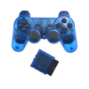 Controlador de Gamepad inalámbrico transparente 2,4G BT para Gamepad de vibración PS2 para controlador inalámbrico PS2 - Product Image 1