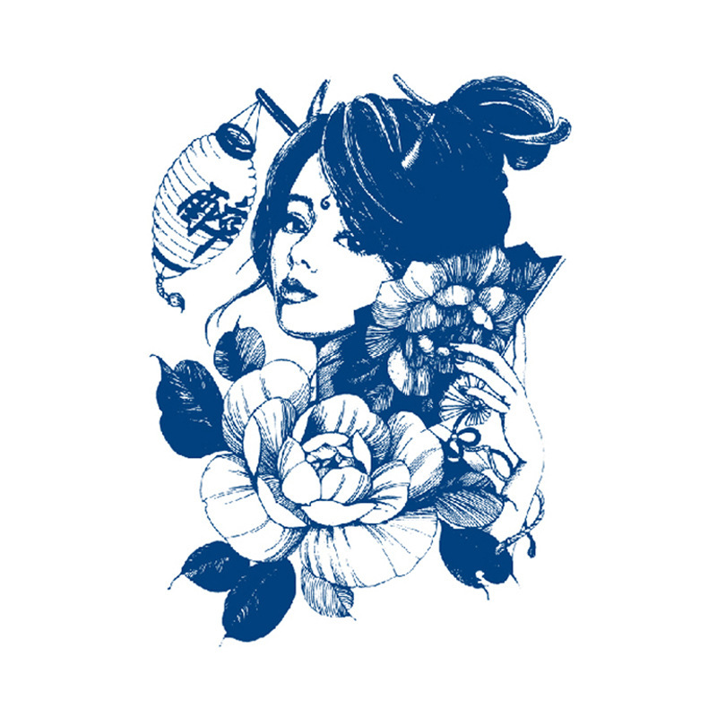 Retrato de mujer peonía