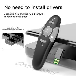ベストセラーポータブルワイヤレスプレゼンターリモートクリッカーパワーポイントプレゼンテーションリモートPPTパワーポイントクリッカースライドクリッカー - Product Image 3