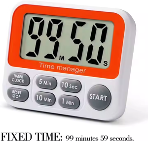 Schermo magnetico grande Display LCD Timer di cottura Timer con sveglia ad alto volume orologio conto alla rovescia - Product Image 2