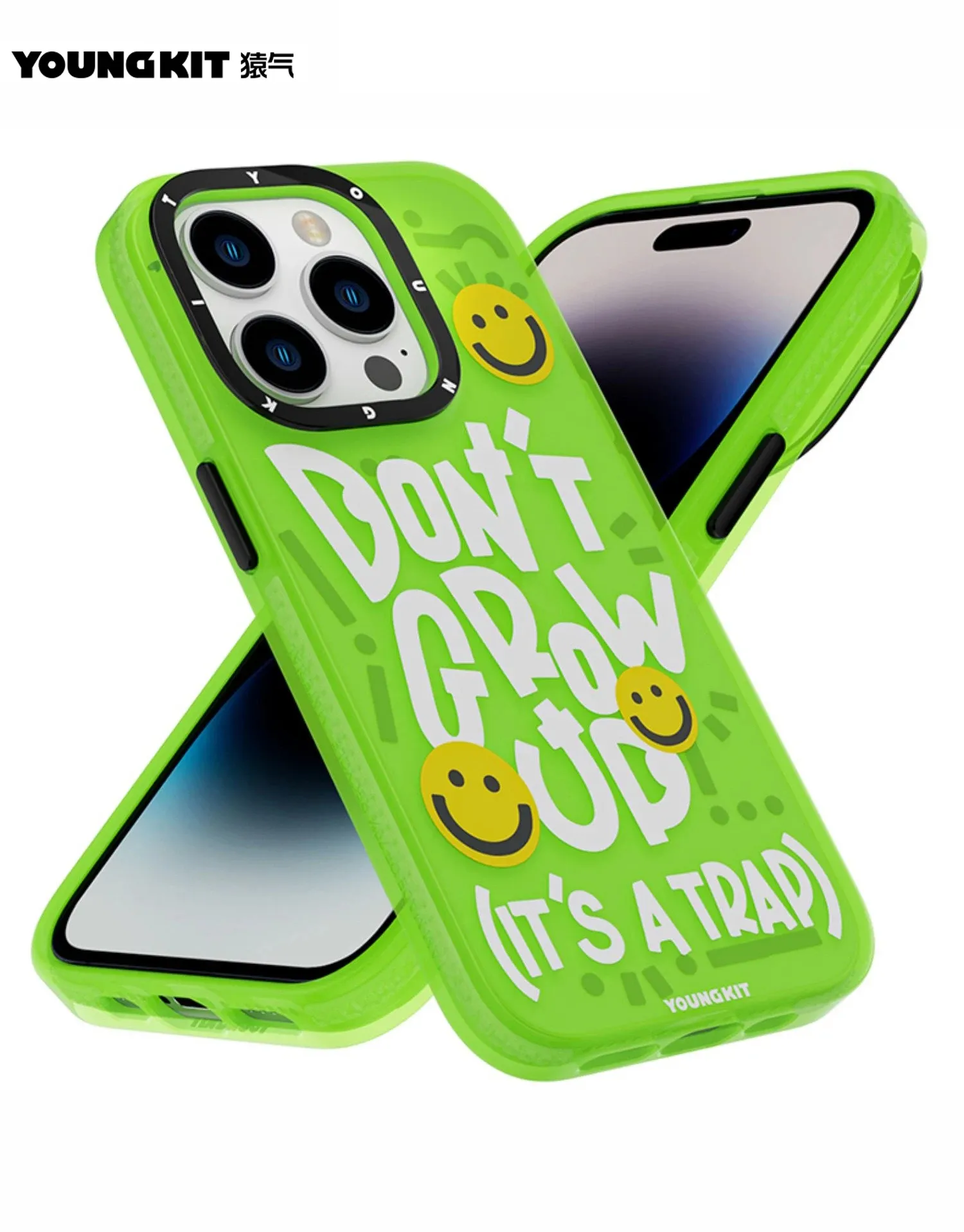 Youngkit電話アクセサリー2023 iPhone 15 ProMaxレンズ用の新しいファッションかわいいカバーすべてを含むCreativity SummerColorwaysケース