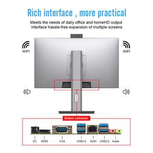 Factory Price OEM 23.8 Inch All-In-One Desktop <strong>PC</strong> Monoblock I3 I5 I7 Gaming Used SSD DDR4 16GB <strong>Video</strong> Memory LED Display <strong>HD</strong> EU - Product Image 2