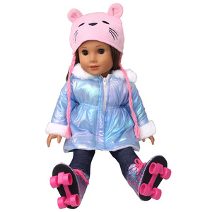 18インチ人形アクセサリー女の子のためのピンクの帽子 - Product Image 2