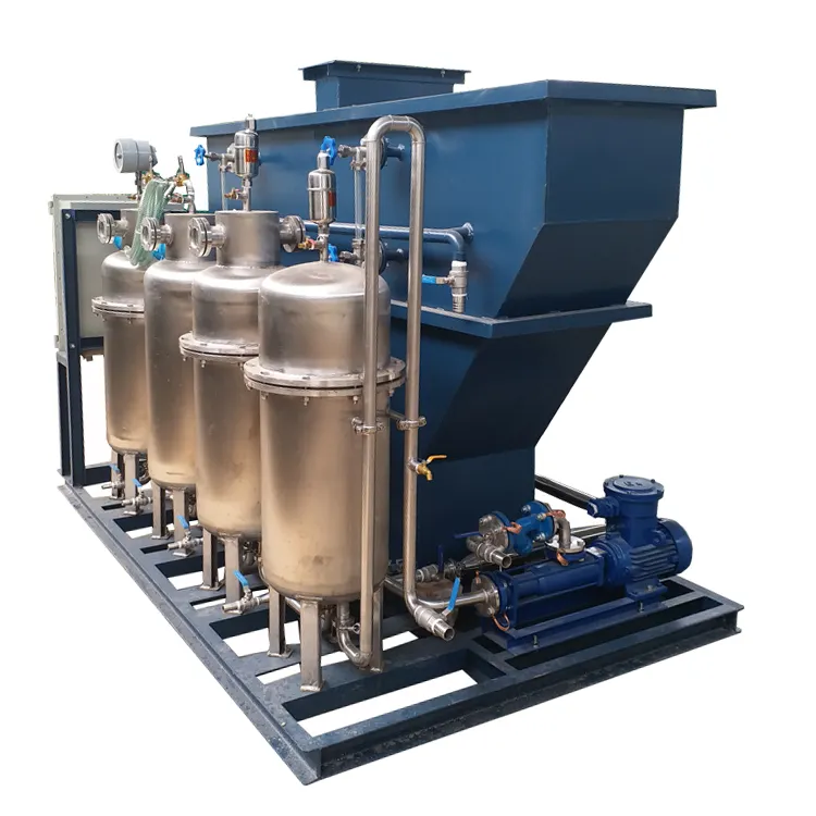 Sludge sewage dewatering waste water treatment small belt filter press machine price for oil chemical industry
