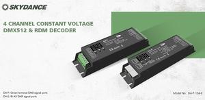 Receptor DMX512 RDM RGBW de 4 canales, decodificador DMX, controlador LED con puerto RJ45 de 8 bits/16 bits seleccionables - Product Image 3
