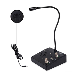 KSUN-sistema de intercomunicación Q52 para ventana, intercomunicador bidireccional con altavoz inalámbrico y Contador de banco para Hospital - Product Image 1