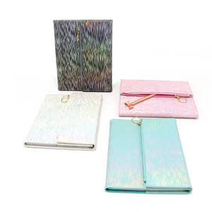 BSCI Factory Audit Office Supplies Petal Rainbow <strong>Color</strong> <strong>Notebook</strong> <strong>Note</strong> Book <strong>With</strong> Zipper for School Student Using - Product Image 4