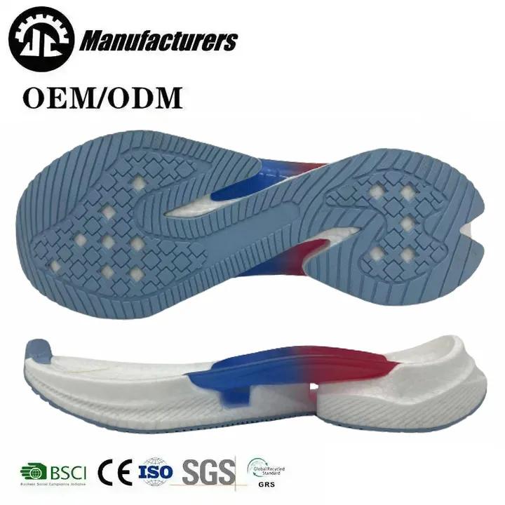 Prezzo all'ingrosso della fabbrica alta elastico Casual Sneaker suola potenziata in materiale Etpu TPU suola per scarpe da corsa sportiva