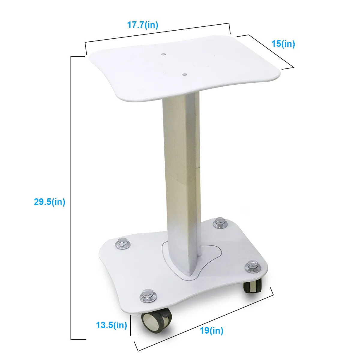 Estetista Spa Hair Tray attrezzature per la conservazione degli strumenti carrello per ruote mobili in alluminio in acciaio carrello per salone di bellezza