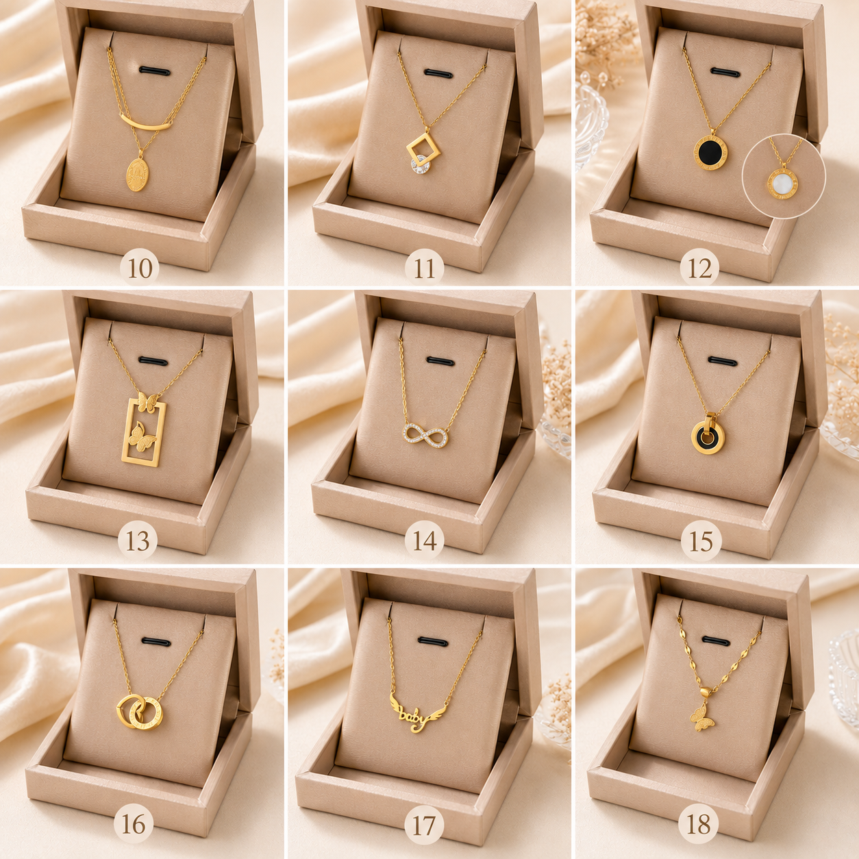 Collares de 10 a 18 pulgadas