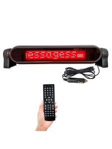 12V araba pencere dijital reklam kaydırma LED tabela dijital LED Panel ekran araba ekran uzaktan kumanda - Product Image 6