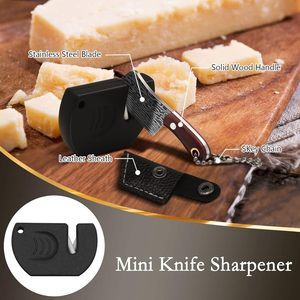 Hot Sale Stainless Steel Mini <strong>Key</strong> Pendant Knife Non-folding Mini Knife Sheath Keychain Pocket <strong>Cutter</strong> Set for Package Opener Box - Product Image 3