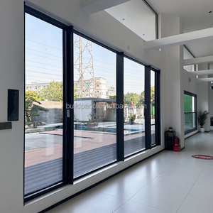 Finestre panoramiche con telaio in alluminio verniciato a polvere dal pavimento al soffitto fisse grandi finestre a battente in qualsiasi forma e dimensione