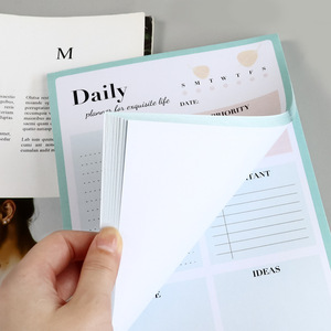 Cuaderno planificador semanal y diario A5, cubierta impresa con encuadernación térmica, Bloc de notas de lista de tareas pendientes para uso escolar y de oficina - Product Image 3