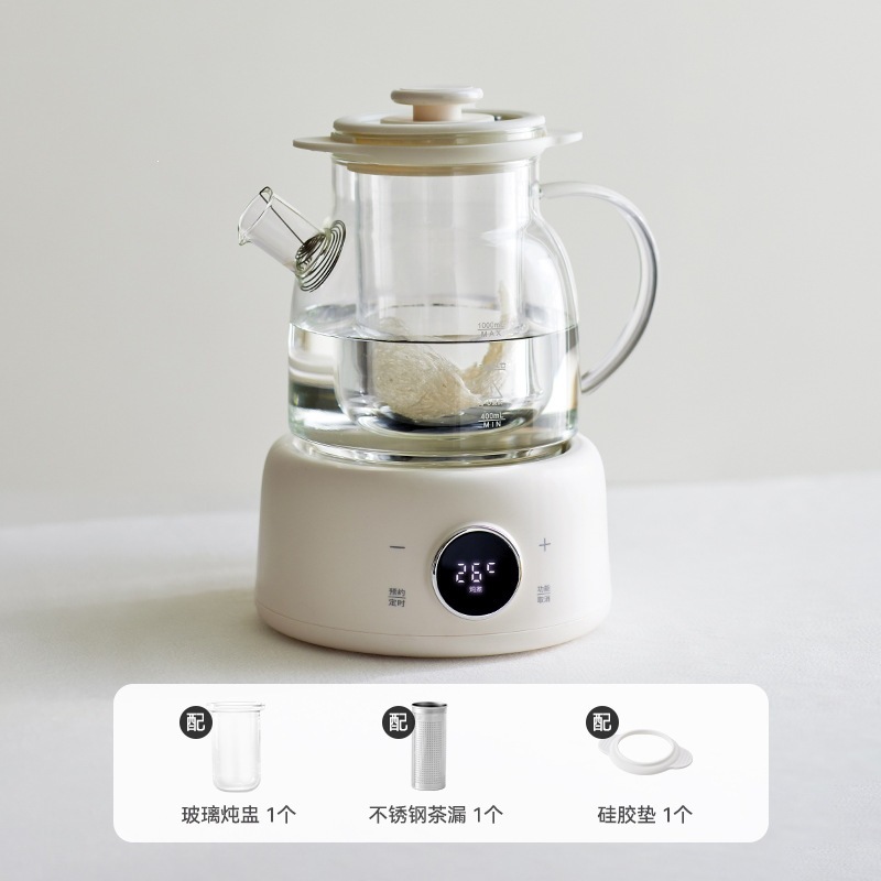 Tao Bai (Colador de Té, Olla de Cocido de Vidrio, Alfombrilla de Silicona) HCQ00203