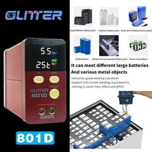 Mini Portable GLITTER 801D Battery Spot <strong>Welder</strong> 12 KW Capacitor Energy Storage Pulse Welding Machine