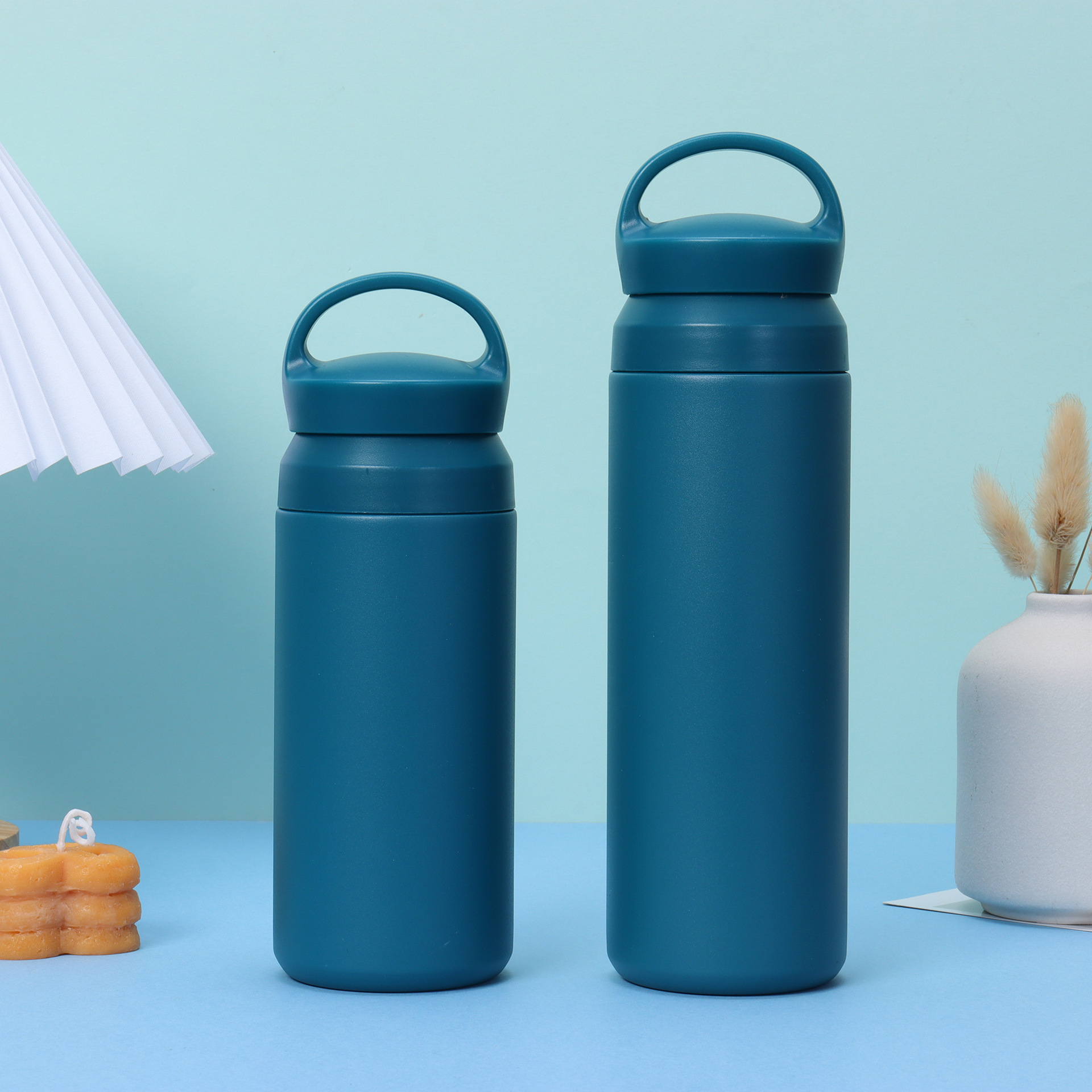 Couvre-main bleu paon