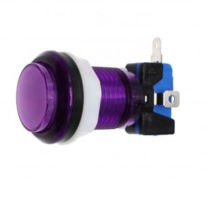Diy Arcade <strong>Controller</strong> Game <strong>Push</strong> <strong>Button</strong> 5v 12v Illuminated Led Light Clear 33mm Transparent Plastic Round <strong>Push</strong> <strong>Buttons</strong> - Product Image 2