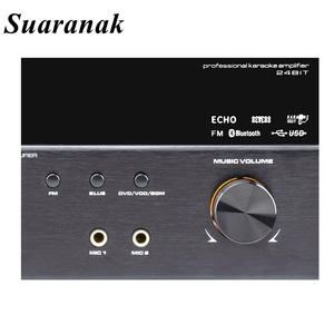เครื่องขยายเสียงคาราโอเกะ K300 Class AB ที่ควบคุมด้วยระบบอิเล็กทรอนิกส์ BT FM USB โปรเซสเซอร์เสียงดิจิตอลเครื่องขยายเสียงสเตอริโอผสม - Product Image 5
