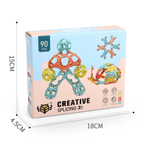Building Block <strong>Toys</strong> for Kids with Storage Box STEM Interlocking Blocks Preschool Educational Learning - Product Image 4