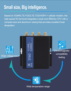 Kilitsiz SY60 VPN Endüstriyel 5G CPE Router RS232 RS485 Watchdog 9-40V DC Girişli Endüstriyel 5G SIM Router - Product Image 5