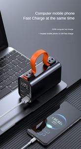 大容量30000mah LEDディスプレイポータブルパワーバンクPD100W急速充電内蔵懐中電灯 - Product Image 3