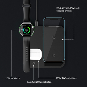 Yeni varış Android ve IOS cep telefonu 15w kablosuz şarj hızlı şarj için Apple Iphone izle Earpods - Product Image 3