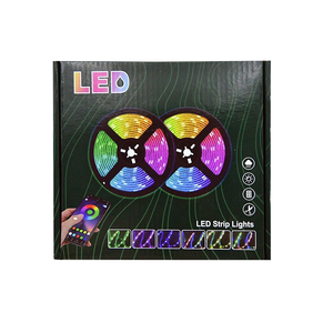 5050RGB набор 2 рулона 5 м приложение для мобильного телефона Регулируемый цвет 44-клавишный пульт дистанционного управления 12 В Европейский авиационный ящик USB световые струны - Product Image 6