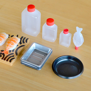 酢油みそ魚ソース用ポータブル使い捨てプラスチック醤油ボトルトレイ
