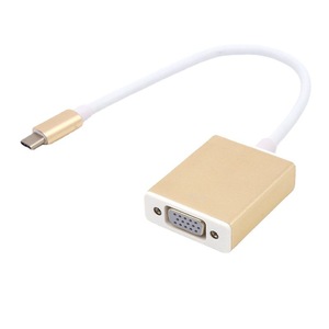 新しいMacbook DellHPおよびプロジェクターアダプター用の3.1usbタイプc USB-Cオス-VGAメス出力 - Product Image 5