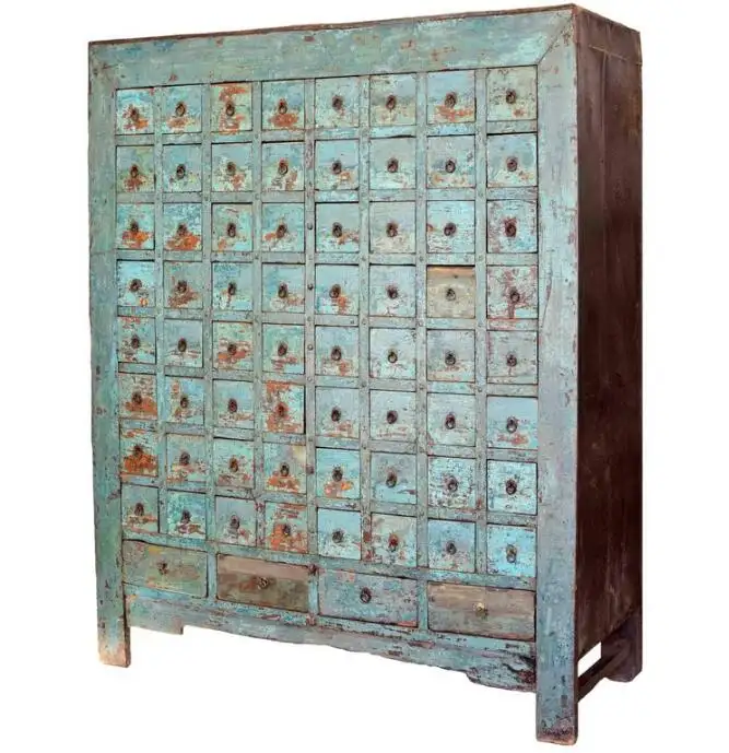 Китайская античная твердая мебель для хранения лекарств