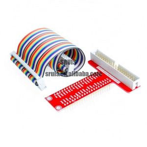 Hot Selling T <strong>GPIO</strong> <strong>Breakout</strong> Expansion Adapter Board and 40P Cable for <strong>Raspberry</strong> <strong>Pi</strong>