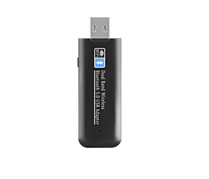 Scheda di rete wireless USB dual-band 1300M con dente blu WIFI due in uno per computer 2.4G/5G senza driver per scheda di rete wireless - Product Image 1